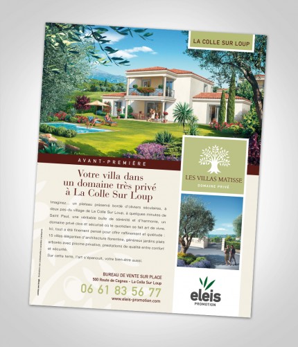 campagne presse Les Villas Matisse